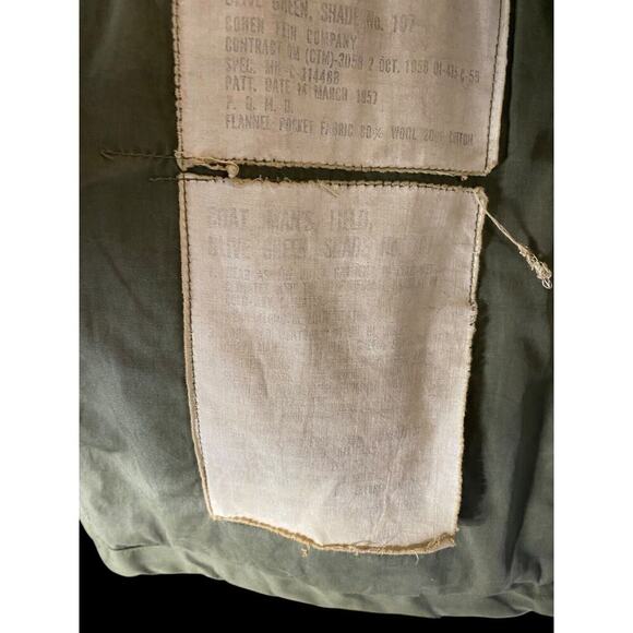 Vintage US Army Field Jacket M51 1958 Vietnam Size XS Oversized Vintage Green - Picture 16 of 16